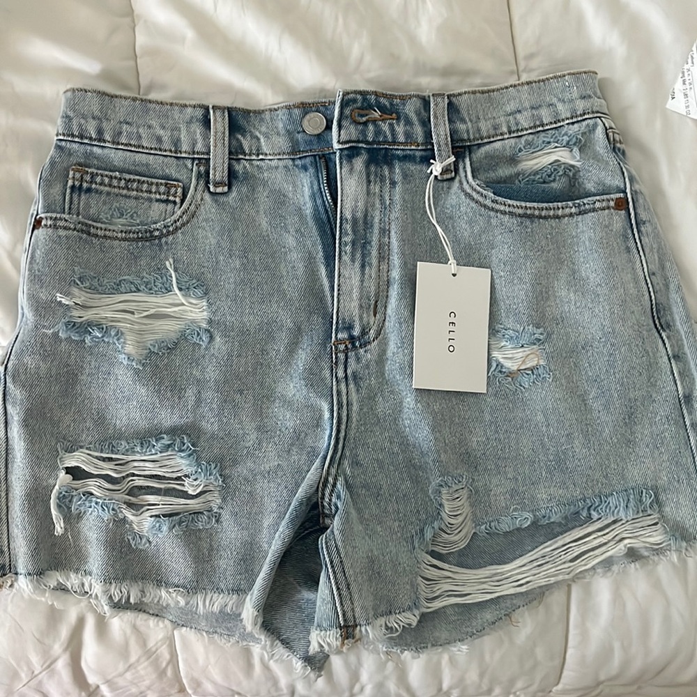 Denim shorts